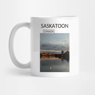 Saskatoon Saskatchewan Canada Panoramic View Skyline Cityscape Gift for Canadian Canada Day Present Souvenir T-shirt Hoodie Apparel Mug Notebook Tote Pillow Sticker Magnet Mug